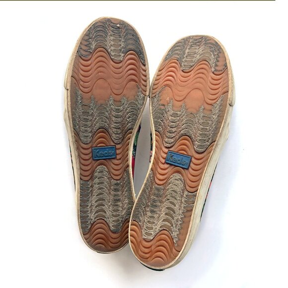 Keds x Rifle Paper Co Double Decker Wild Rose Canvas Slip-On, Sz 8.5 - Picture 4 of 11